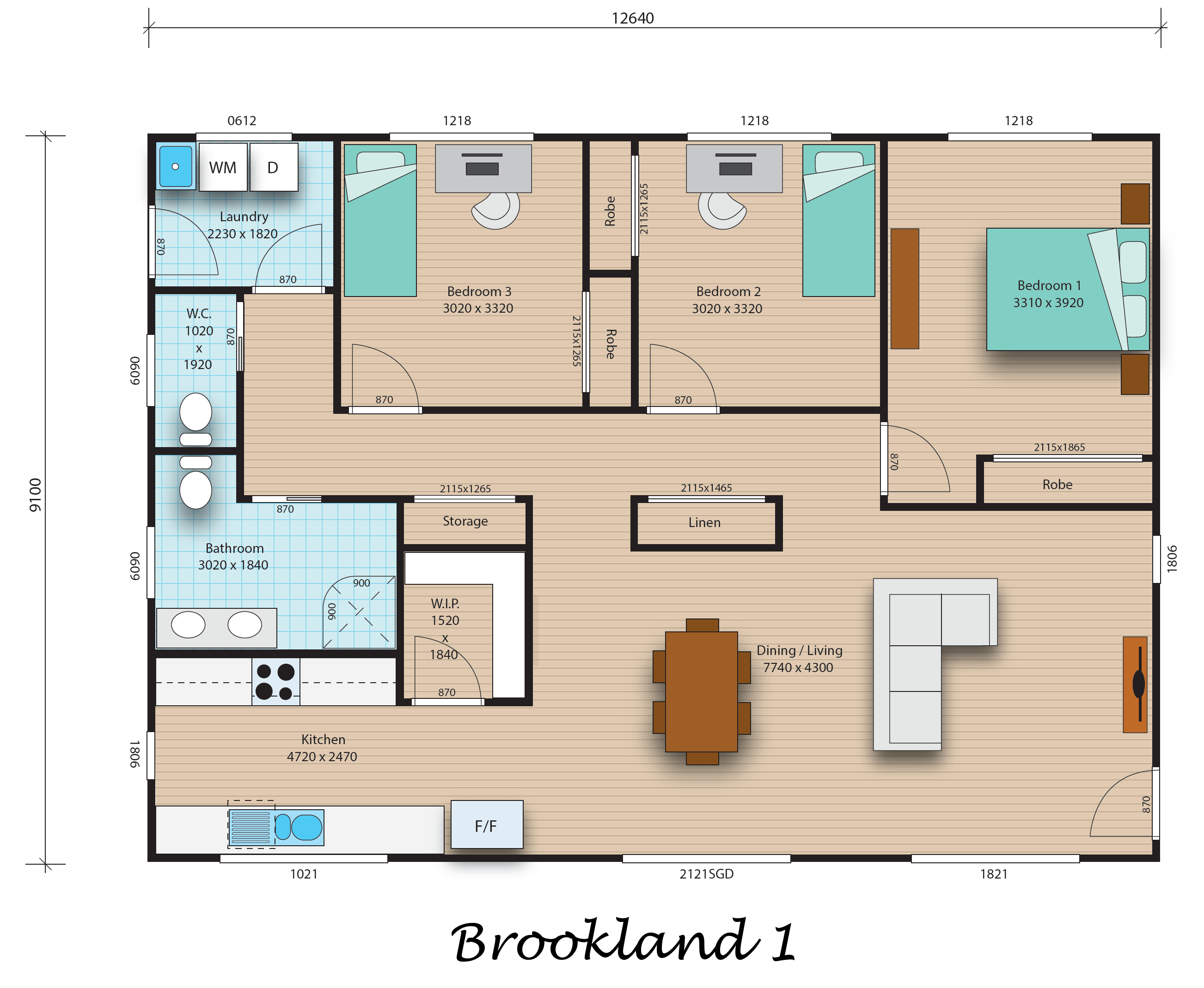 Brookland 1 floorplan image